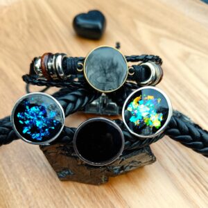 SHUNGITE BRACELETS (MENS) Powerful Emf Protection & Performance Enhancing