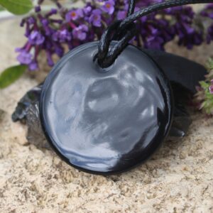 shungite silver activated oraphim pendant