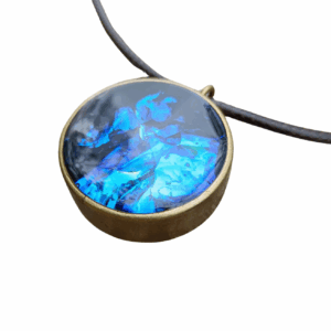 Blue 'Conker' shungite for powerful calming and with Instantly Effective Robust Emf Protection